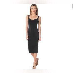 Dress The Population Sloane Sweetheart Neck Sleeveless Dress Black Size Large